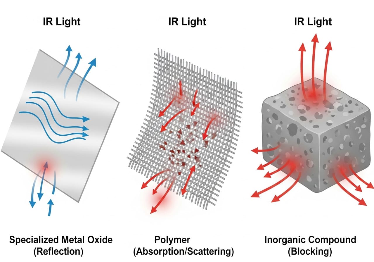 IR blocking materials alt with keywords