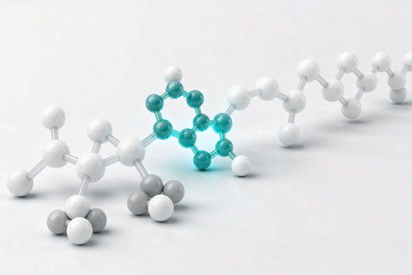 Illustration of polymer chains being extended